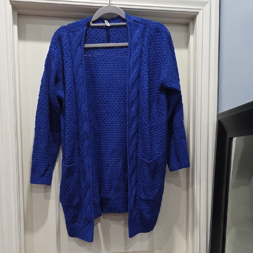Blue Women's Cardigan Sweater
